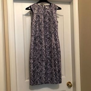 Suede-feel sleeveless Calvin Klein dress, Size 4